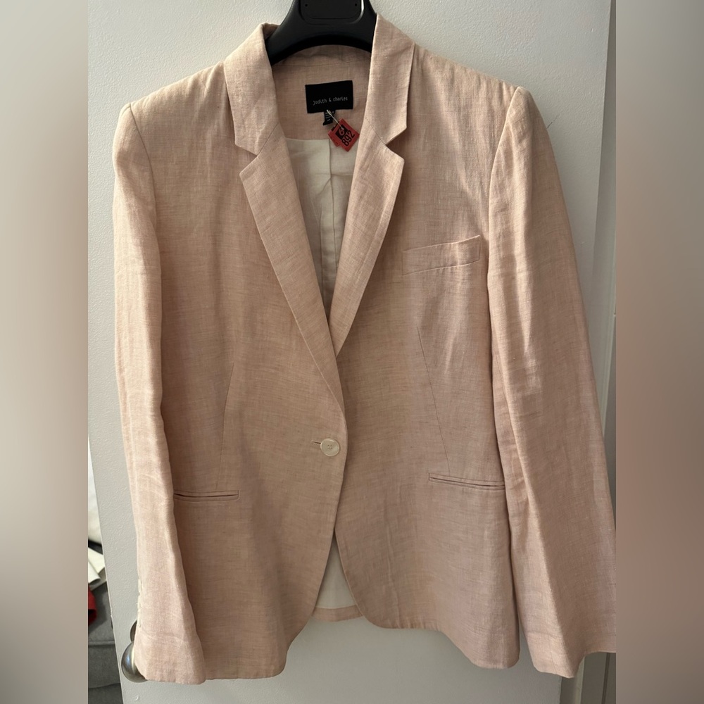 Light Pink Women’s Linen Blazer